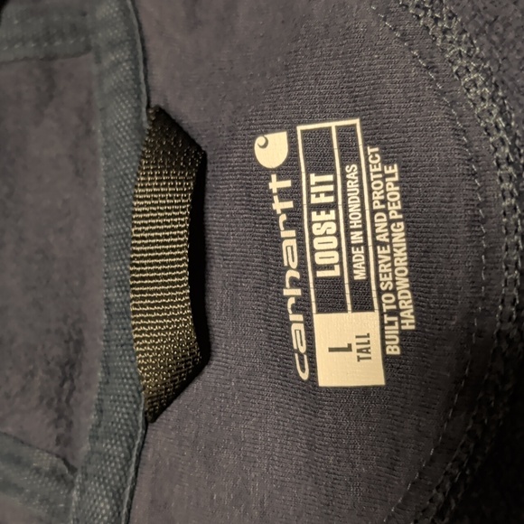 Carhartt Men's Loose Fit Midweight Full-Zip Sweatshirt Size LT MSRP $64.99 - Picture 6 of 7